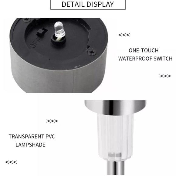 Outdoor Solar Lights - Landscape Lighting - Garden Lights - Solar Pathway Lights - Picture 10 of 11